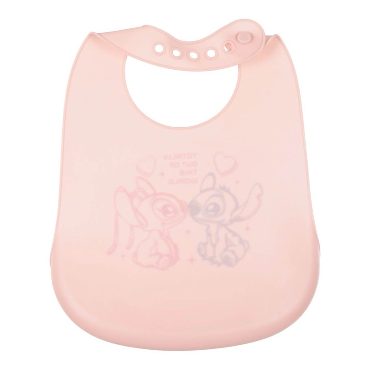 Bavetta in Silicone con Tasca Raccoglipappa – Disney Stitch e Angel
