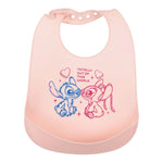 Bavetta in Silicone con Tasca Raccoglipappa – Disney Stitch e Angel