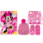 Set Regalo Minnie – Borsa, Plaid, Cappello e Calzini Antiscivolo