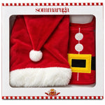 Bonnet + bavoir Noël en chenille