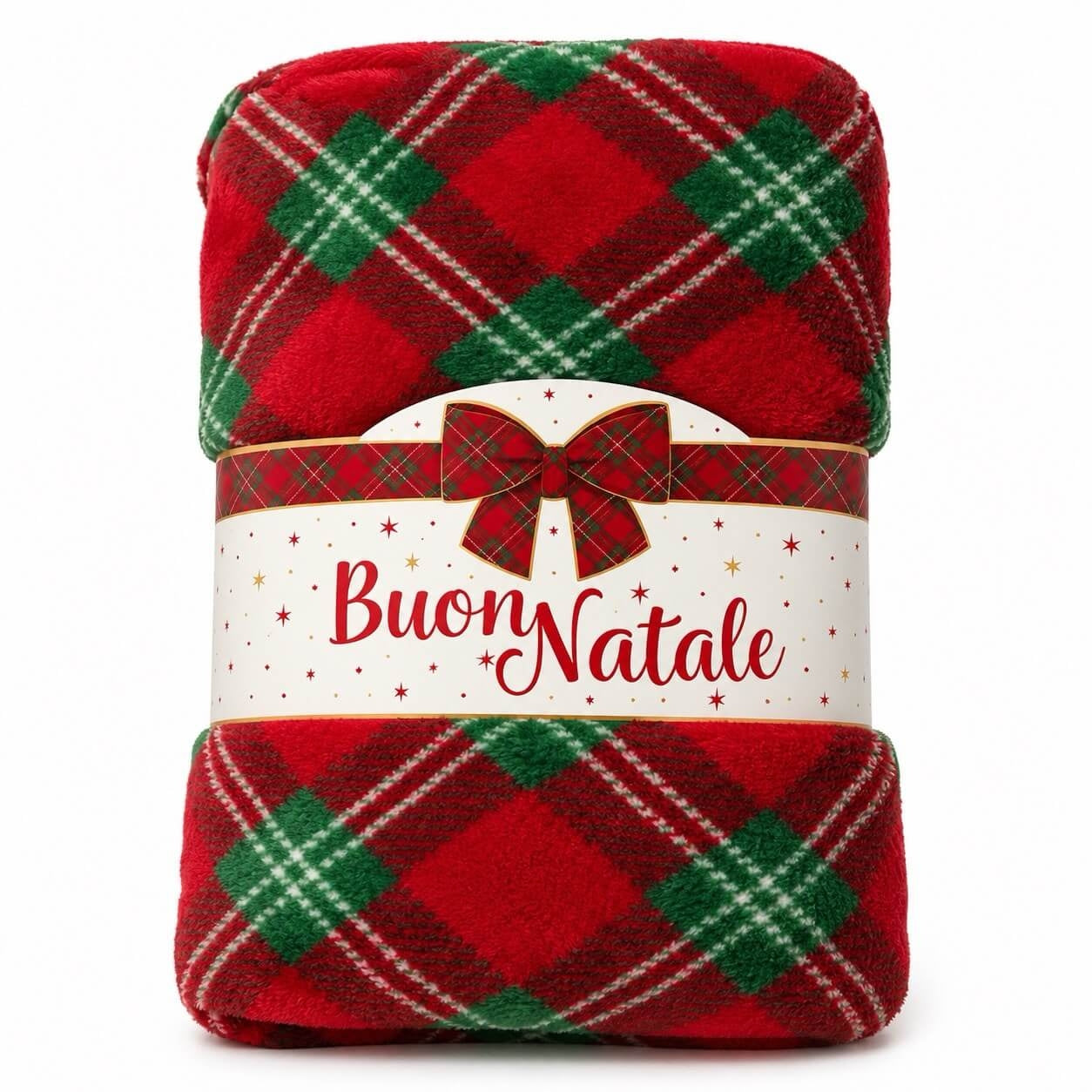 Coperta Rossa Natalizia in Coral Per Lettino - Batuffolini