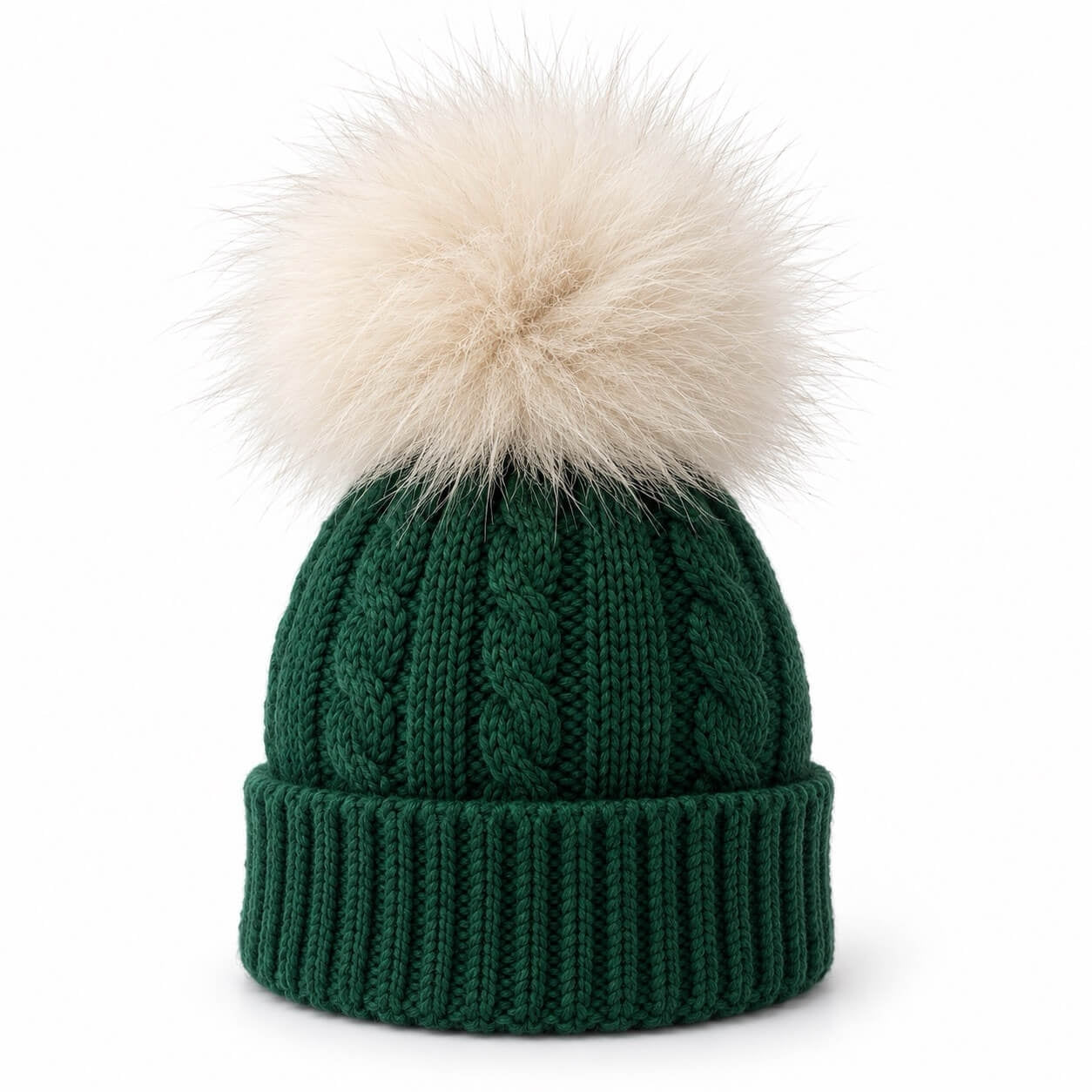 Cappello in Misto Lana PopPon in Volpe