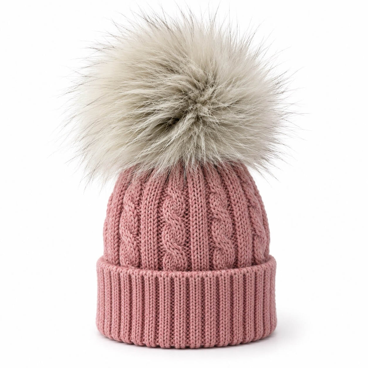 Cappello in Misto Lana PopPon in Volpe
