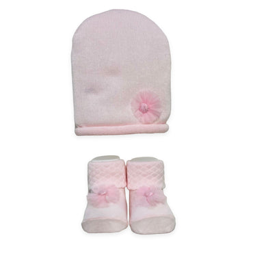 Set Cappello+scarpe in Cotone 0/6 Mesi - Mstore016