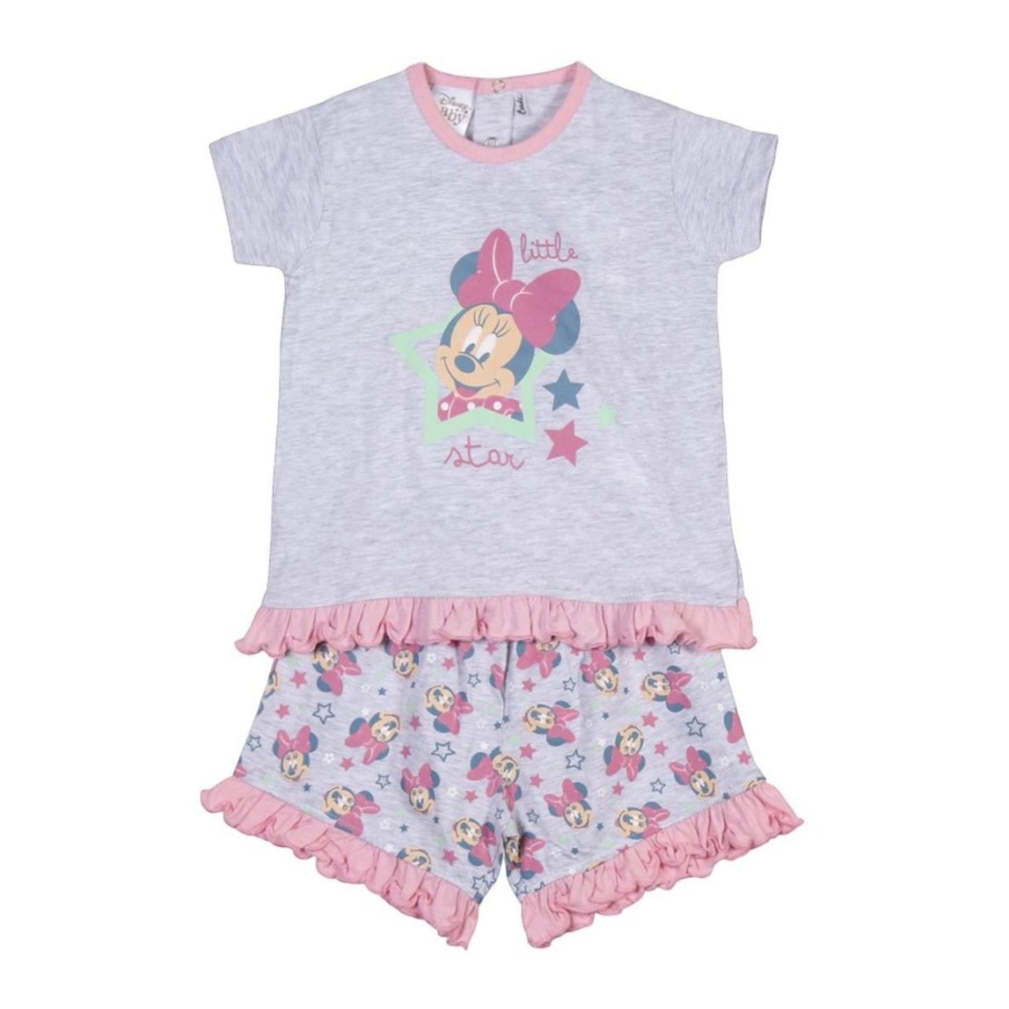 Pigiama Corto 100% Cotone Disney Minnie - Mstore016