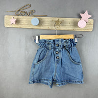 Shorts a Caramella di Jeans Neonata - Mstore016