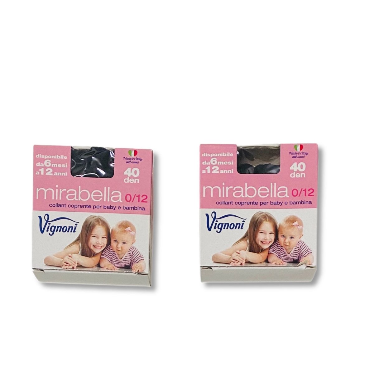 2 Calze Microfibra Nere Vignoni - Mstore016 - Collant/calzamaglie - Vignoni