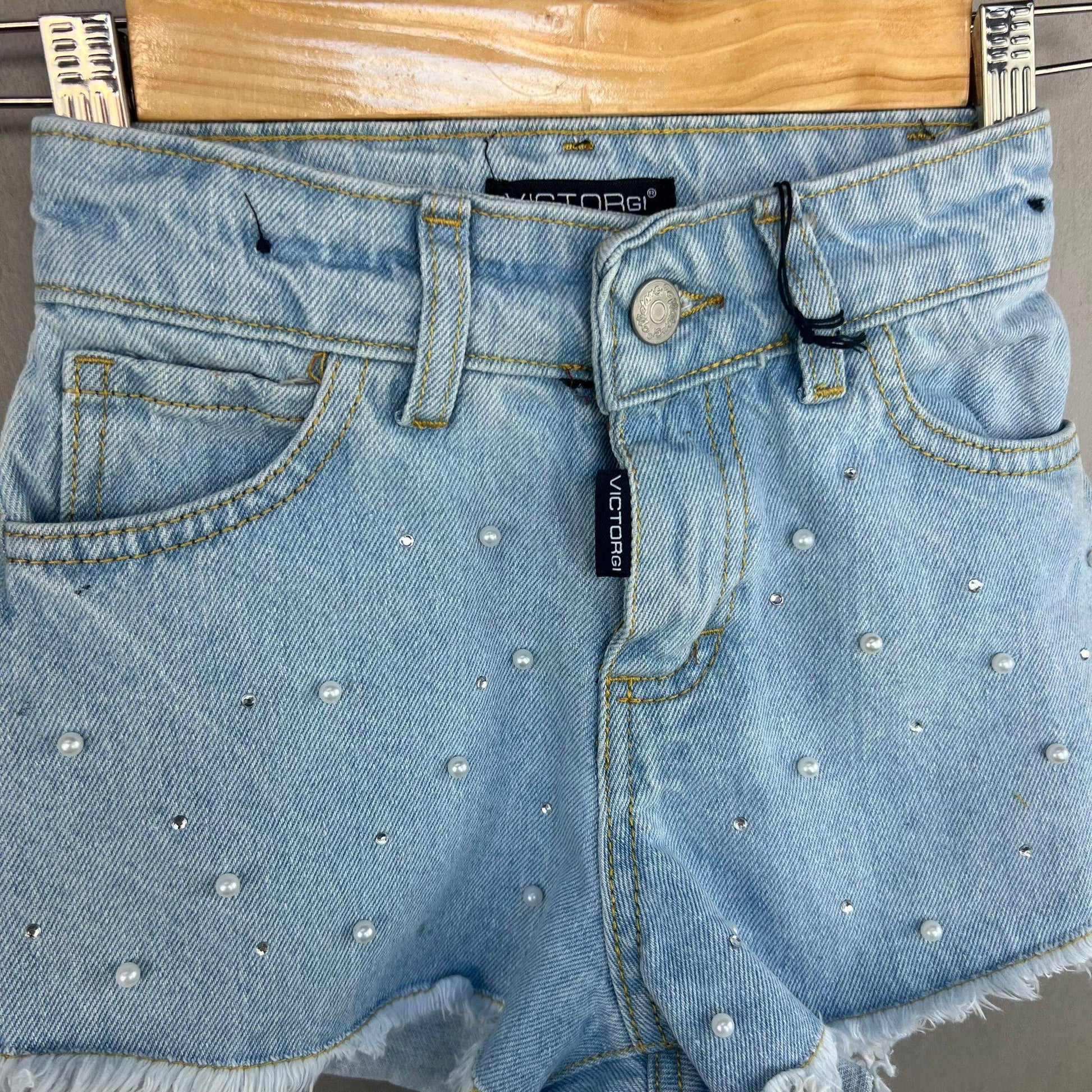 Shorts di Jeans Neonata - Mstore016