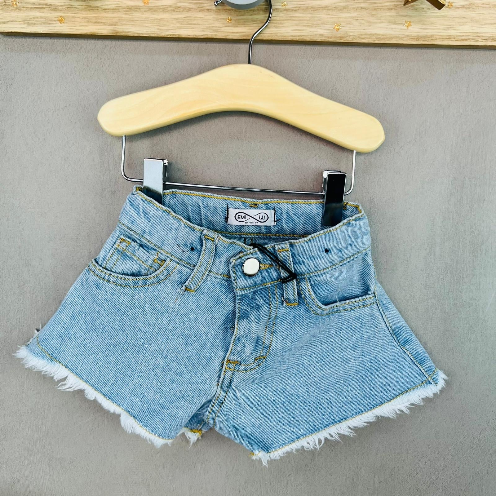 Shorts di Jeans Neonata - Mstore016