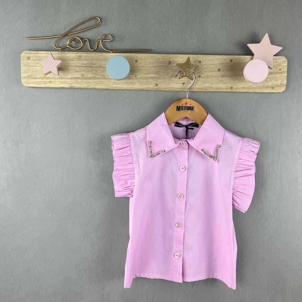 Camicia Bimba Con Perline - Mstore016