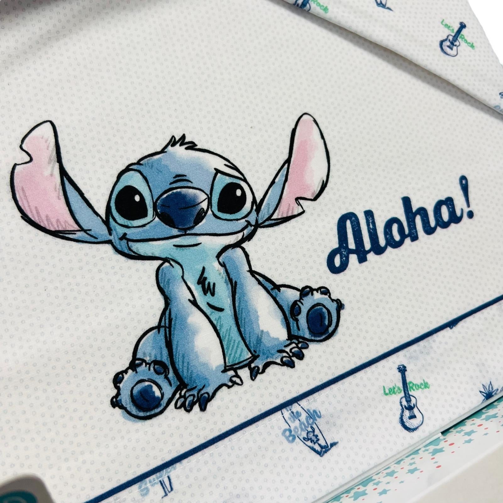 Completo Lettino Stitch Disney 100% Cotone - Mstore016