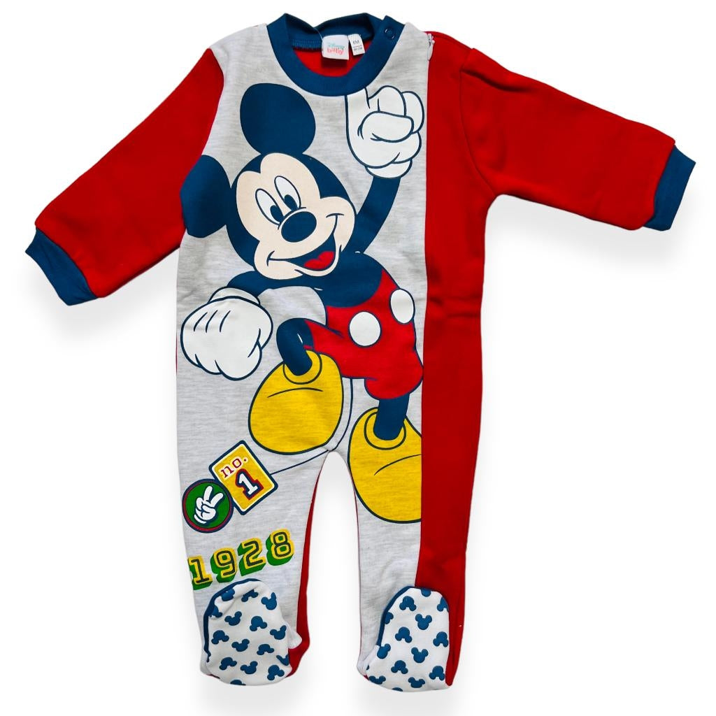 Pigiamone In Felpa Disney Mickey Mouse - Mstore016