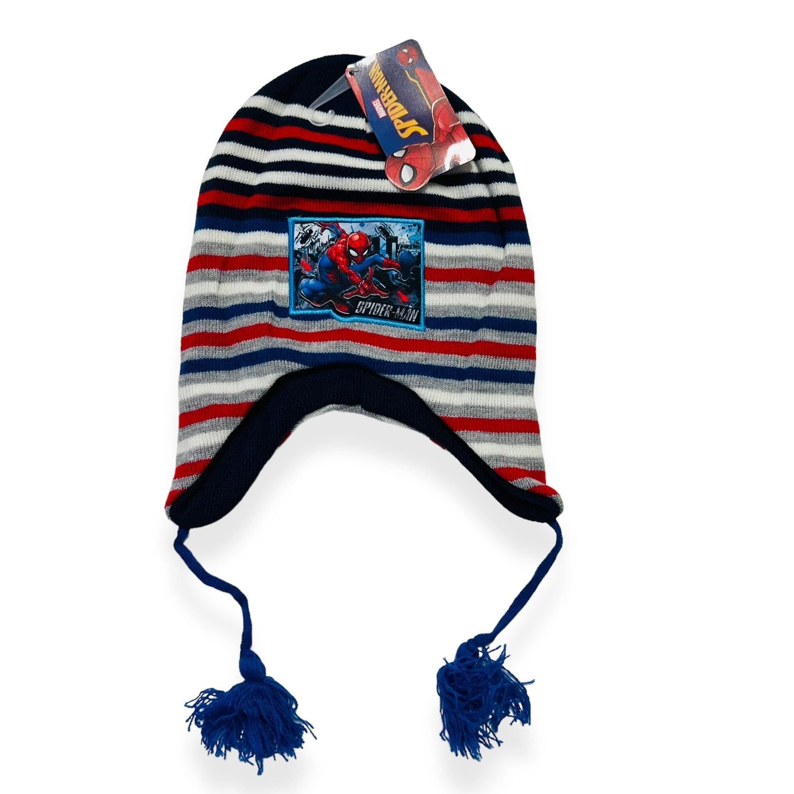 Cappello in Lana Spider Man modello eschimese - Mstore016