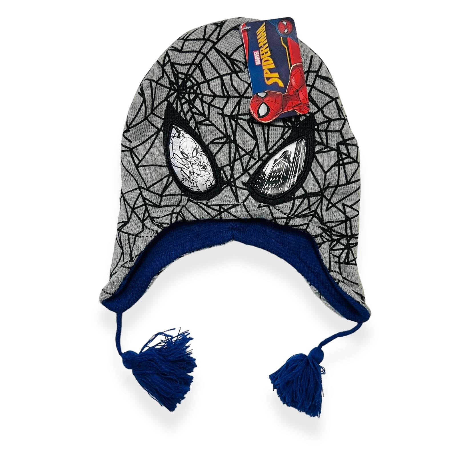 Cappello in Lana Spider Man modello eschimese - Mstore016