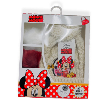 Cappello in Lana Minnie con 3 Pompons intercambiabili - Mstore016