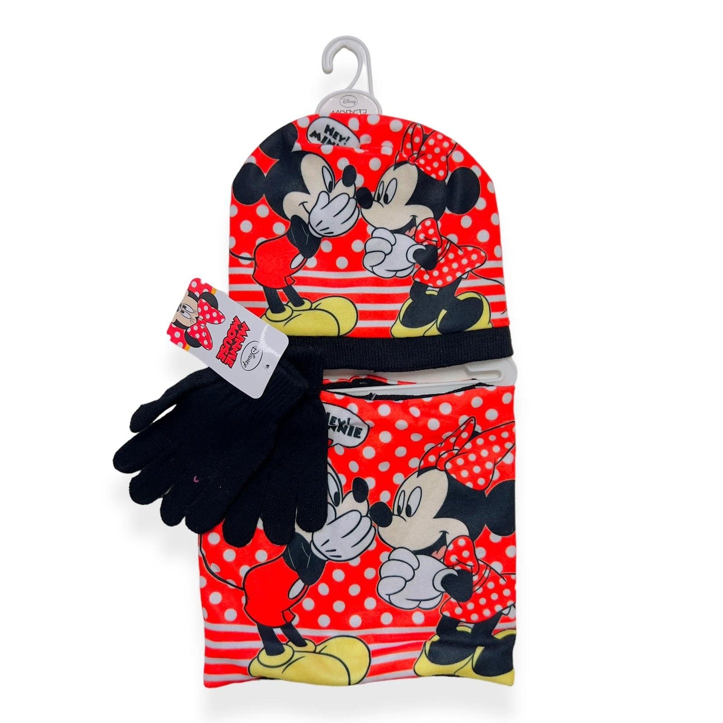 Cappello in Lana Minnie Con Guanti e Scaldacollo - Mstore016