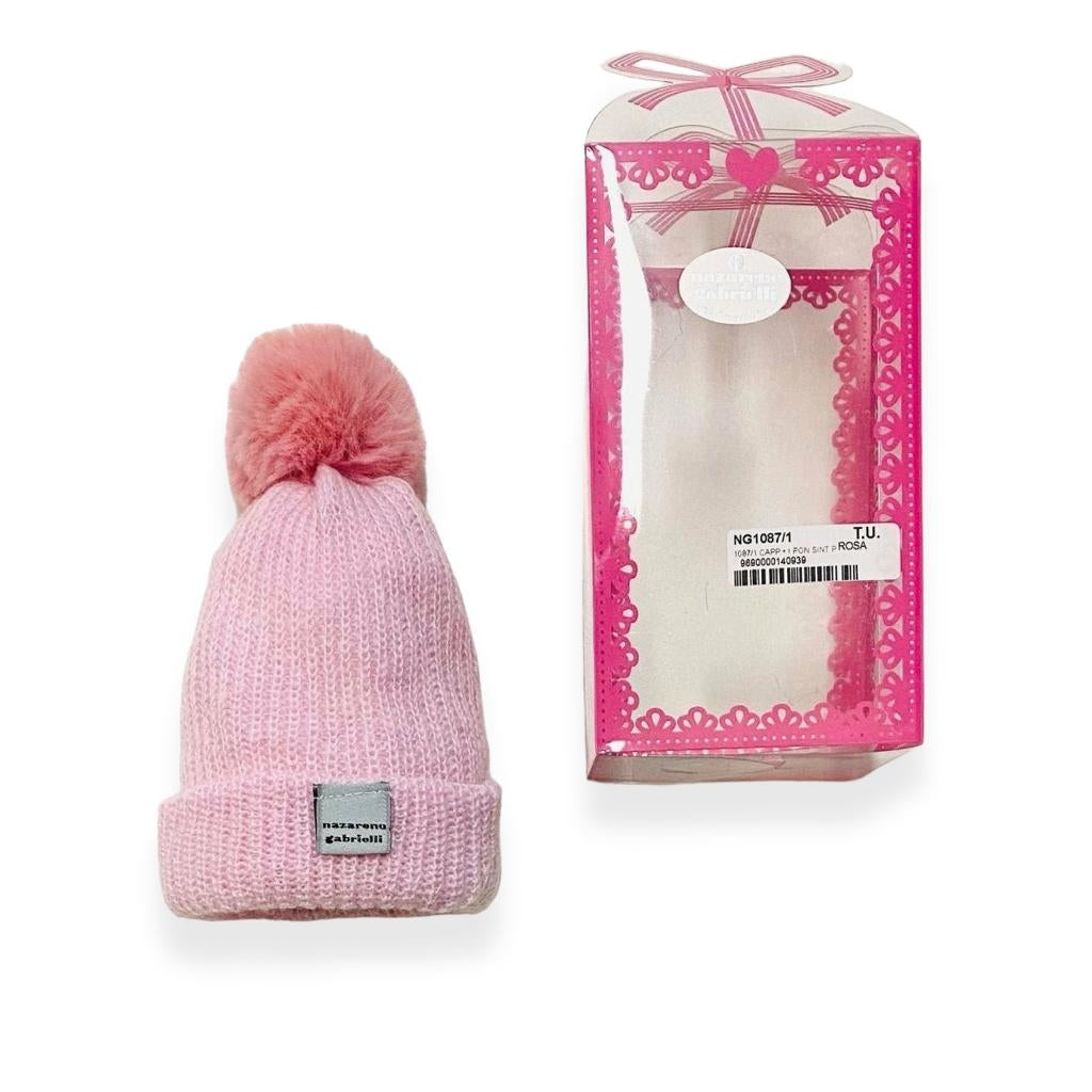 Cappello in Misto Lana Rosa - Mstore016