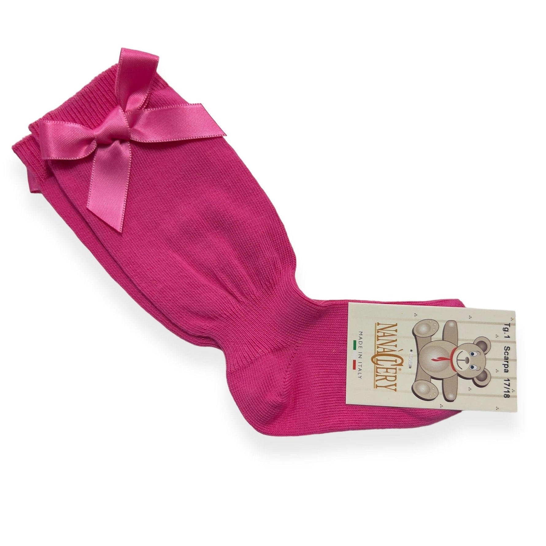 Calzino Alto con Fiocco in Caldo cotone Neonata - Mstore016