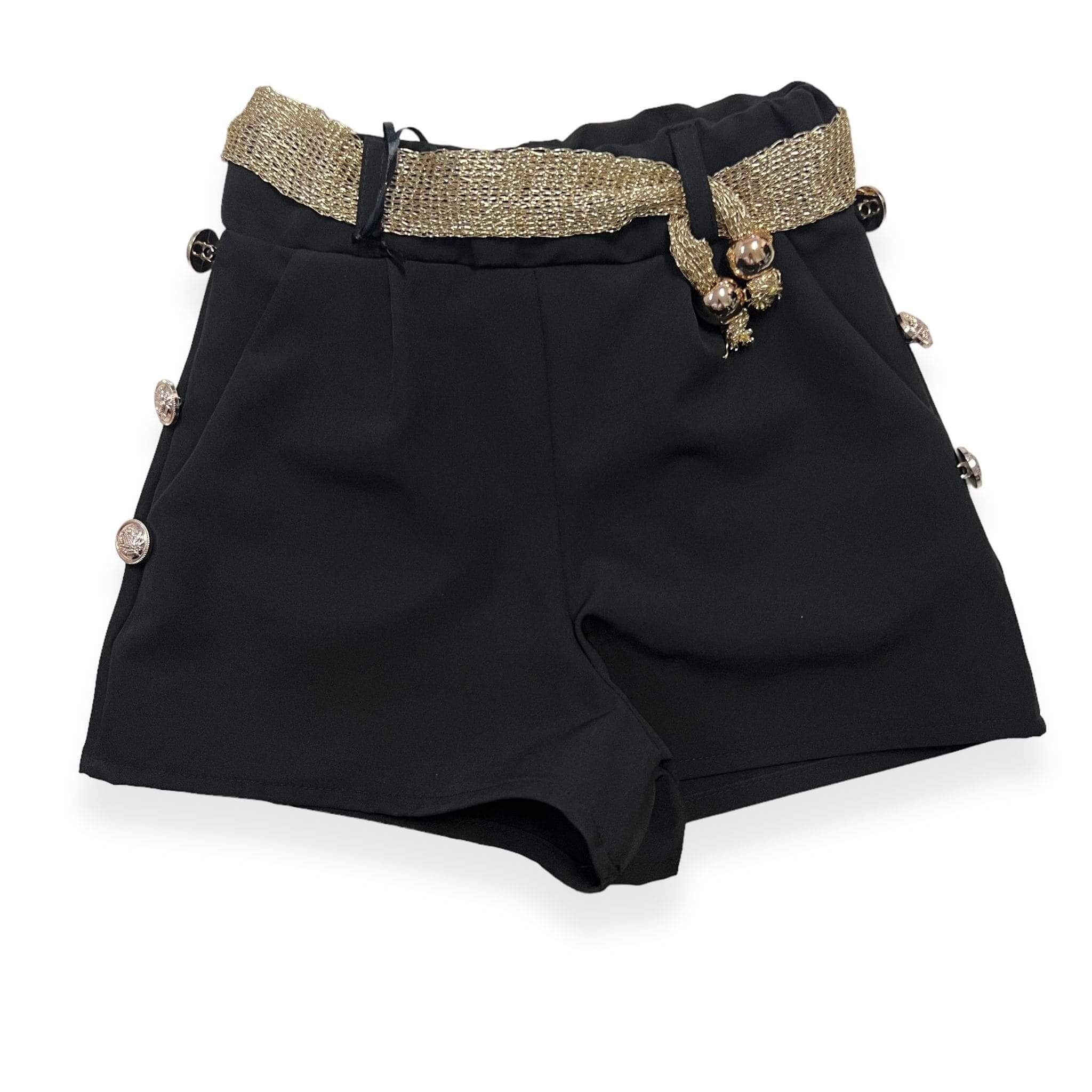 Shorts Bimba Con Applicazioni Oro