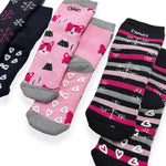 3 chaussettes chaudes en coton antidérapantes