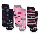 3 chaussettes chaudes en coton antidérapantes