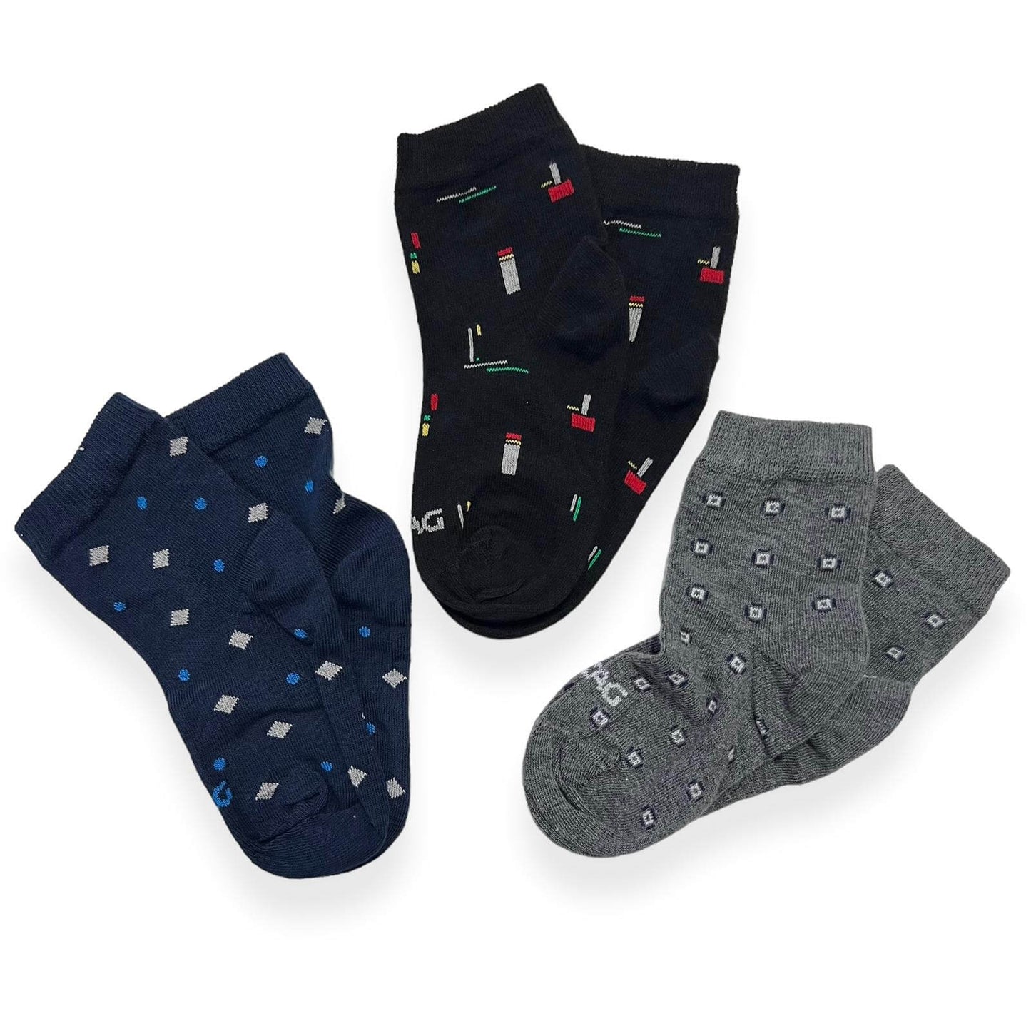 3 chaussettes bébé chaudes en coton