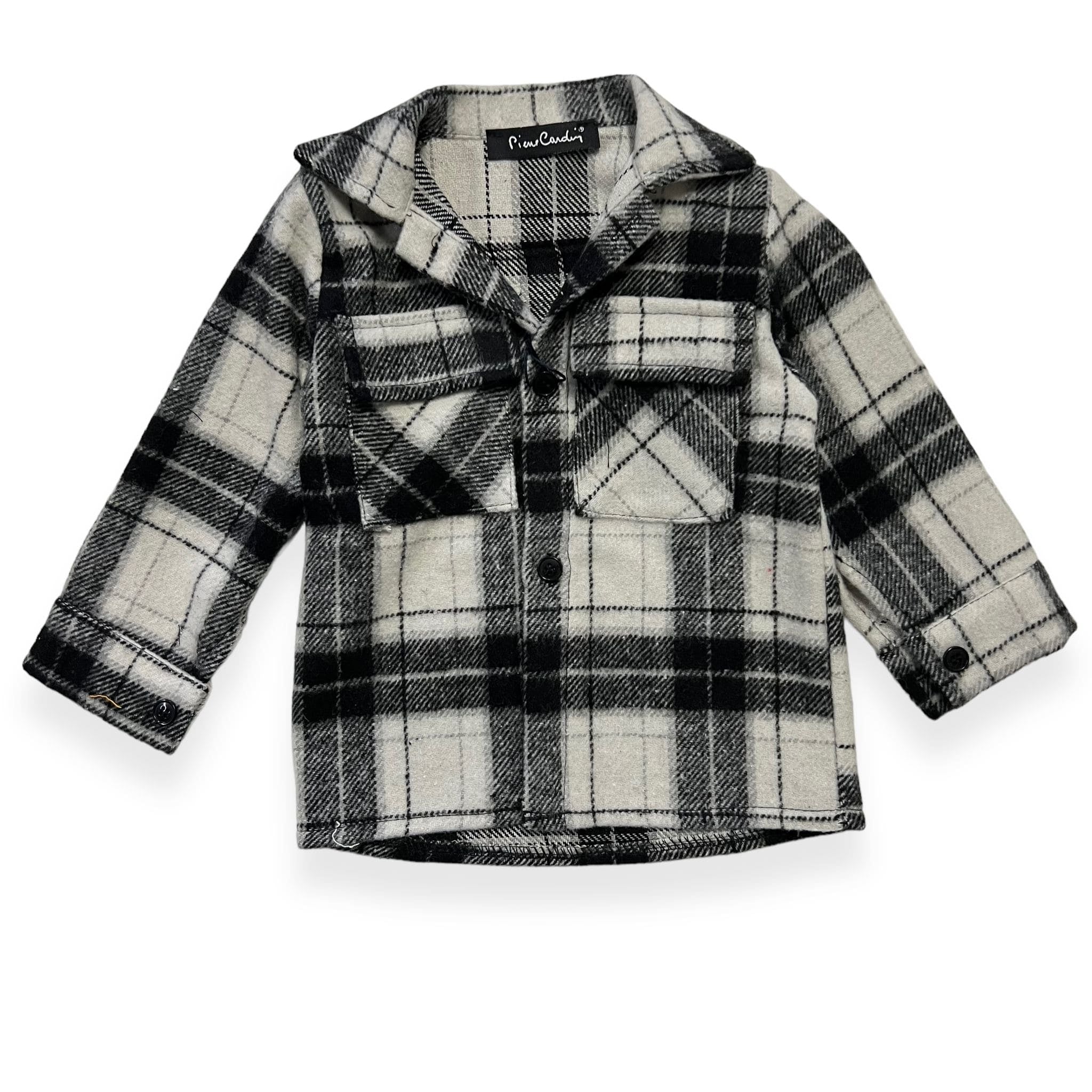 Camicia/Cappotto Scozzese in Flanella Neonato