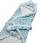 Couverture emmaillotage pour bébé avec capuche