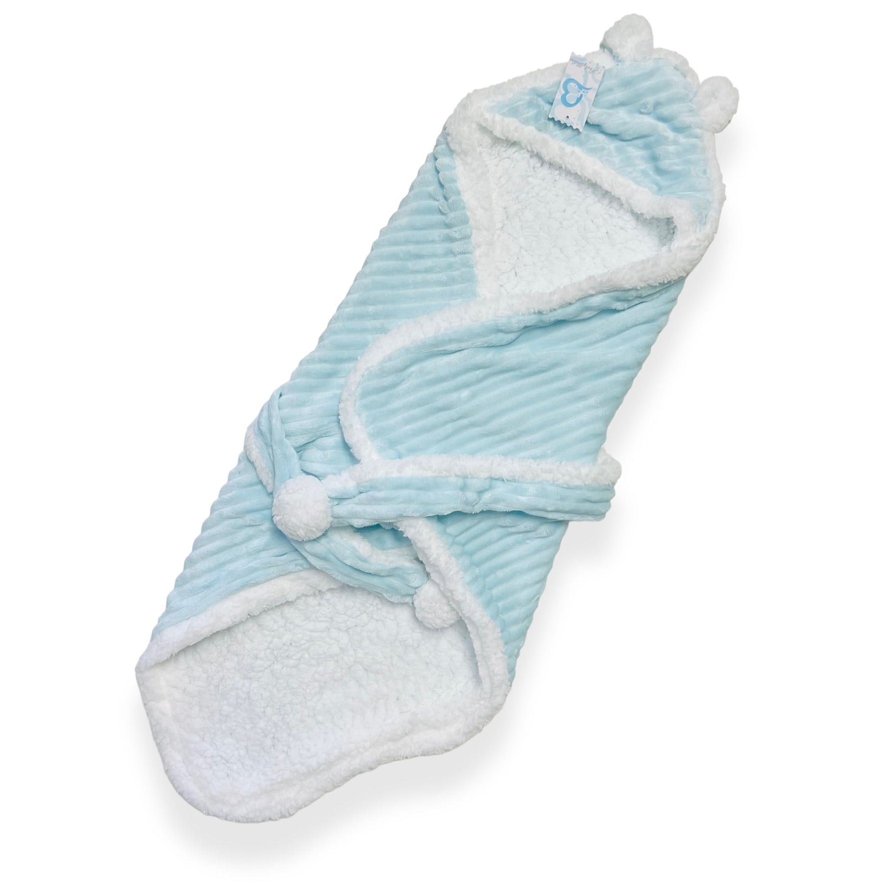 Couverture emmaillotage pour bébé avec capuche