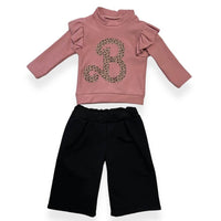 Tenue bébé fille chaude en coton