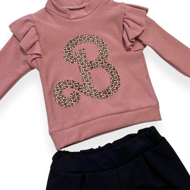 Tenue bébé fille chaude en coton