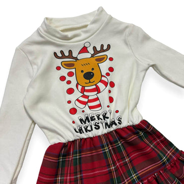 Robe de Noël chaude en coton pour bébé fille