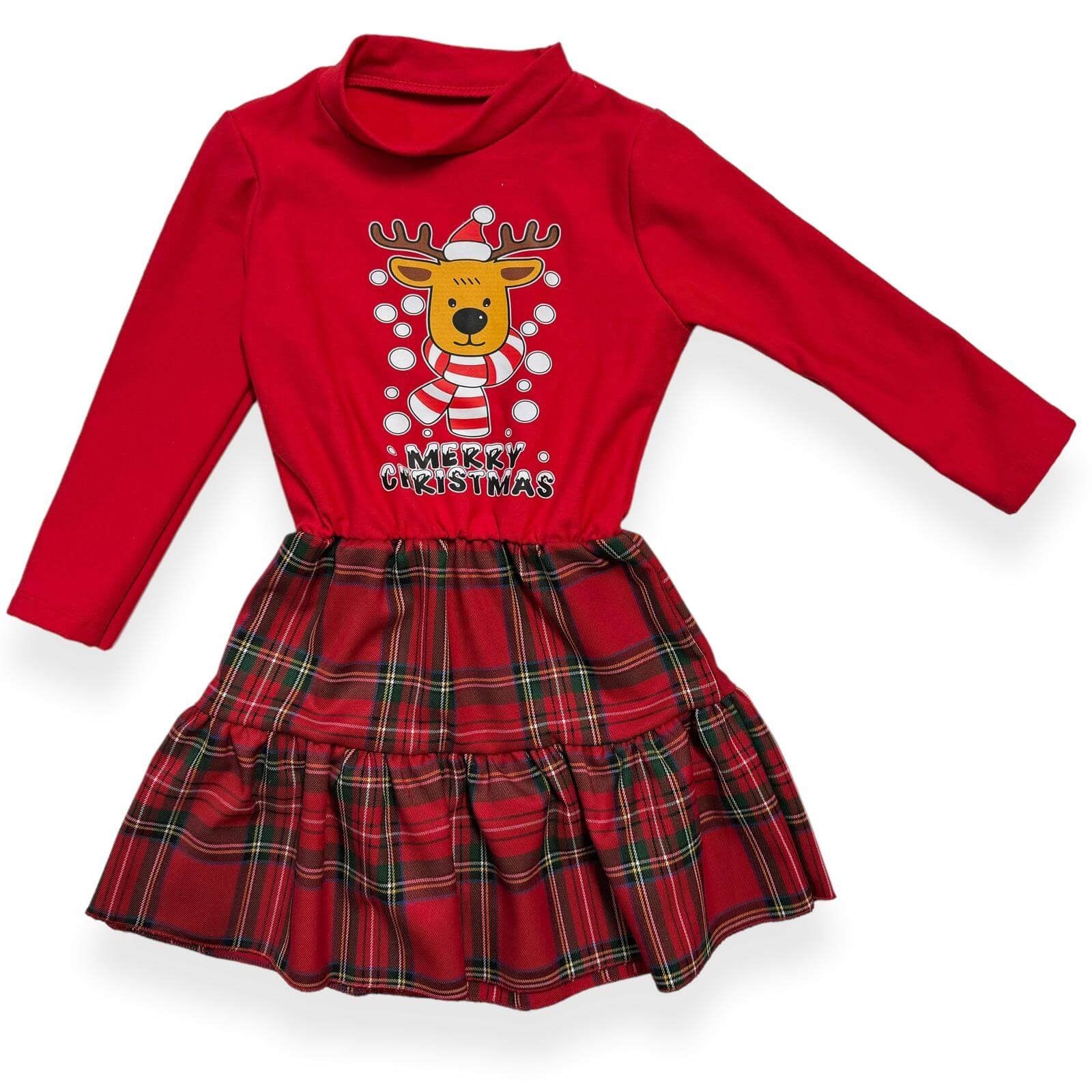 Robe de Noël chaude en coton pour fille