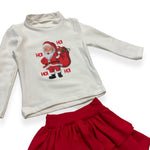 Tenue de Noël chaude en coton pour fille