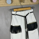 Pantalone a Palazzo Con Frange