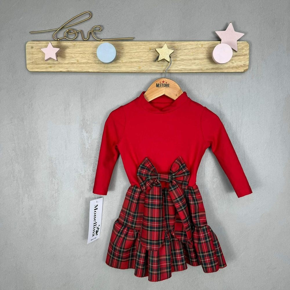 Robe de Noël chaude en coton pour bébé fille