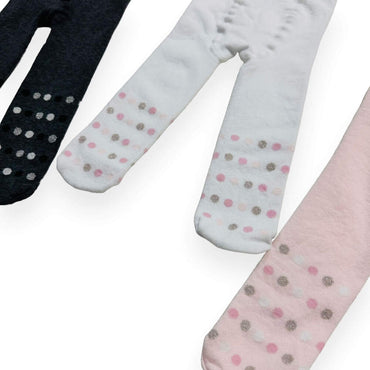 3 Collants chauds en coton Vignoni pour nouveau-né