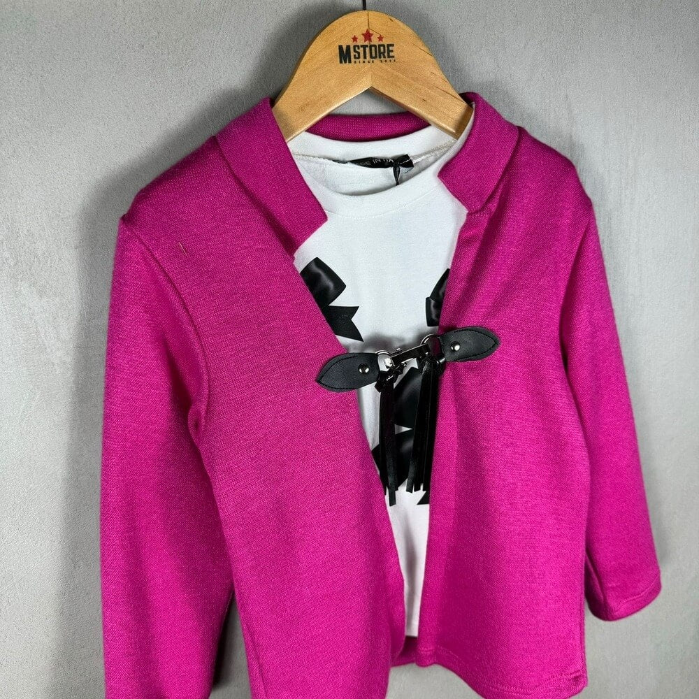 Cardigan + T-shirt Caldo cotone