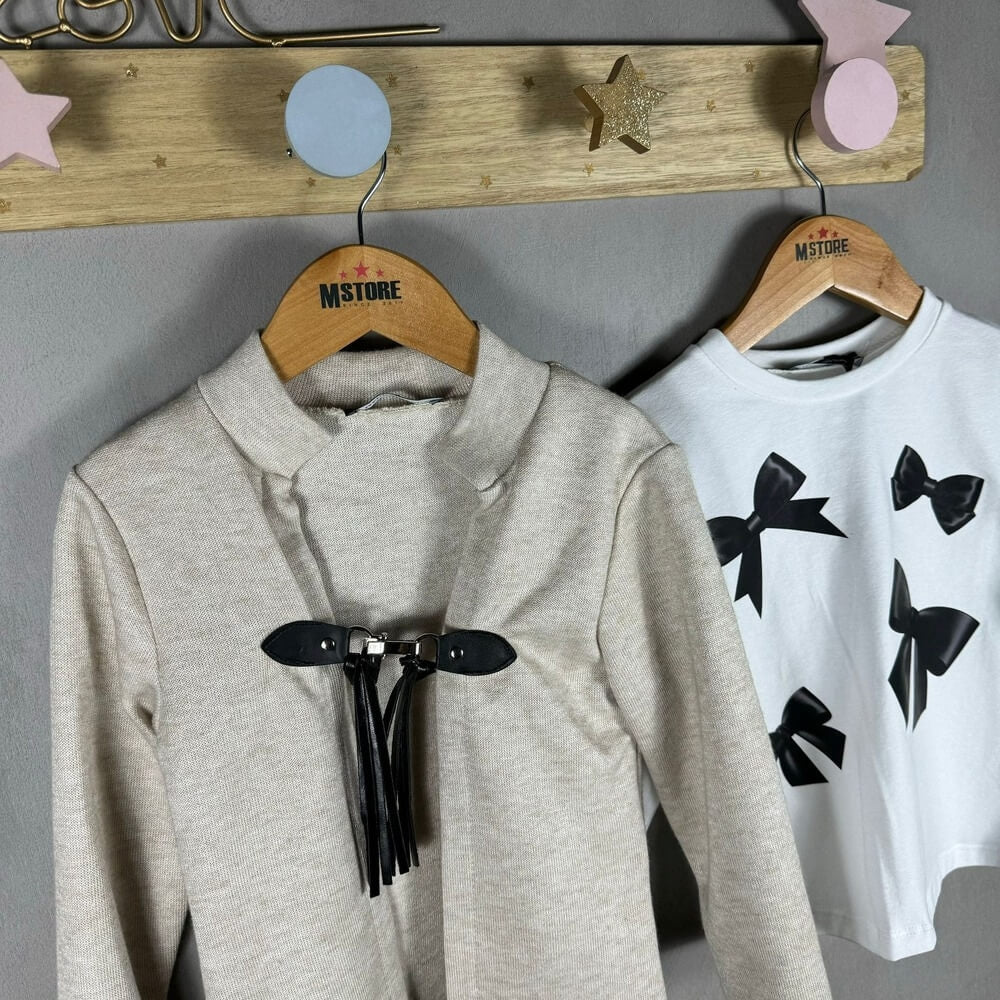 Cardigan + T-shirt Coton chaud