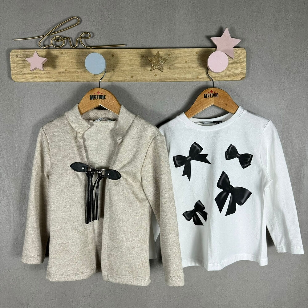 Cardigan + T-shirt Coton chaud