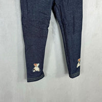 Leggings en jean rembourrés en peluche pour filles