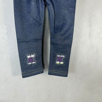 Leggings en jean rembourrés en peluche pour filles