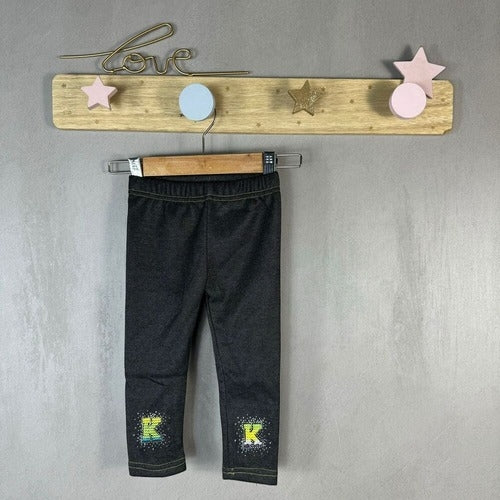 Leggings en jean rembourrés en peluche pour filles