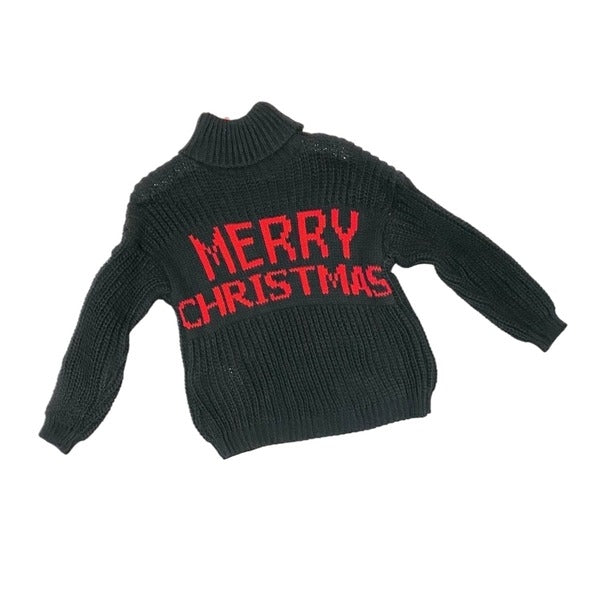 Pull de Noël col montant 4/14 ans