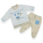 Salopette clinique 2 pièces en coton Pierre Cardin