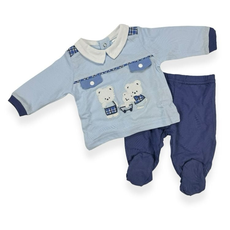 Tutina Clinica 2 pezzi Cotone Bidibimbo