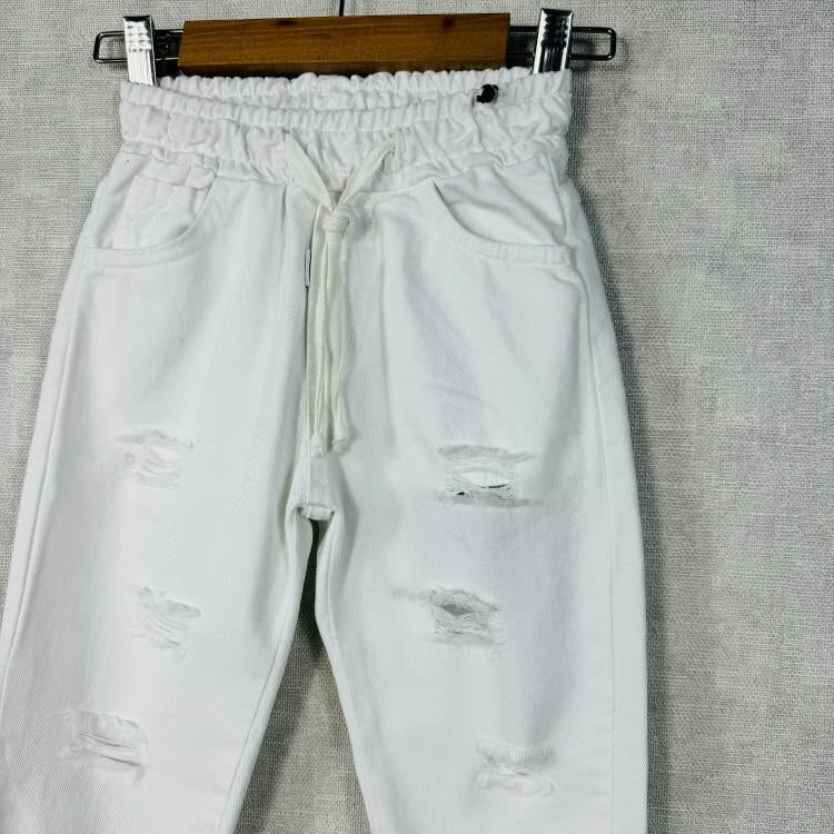 Pantalon en coton avec déchirures pour garçon