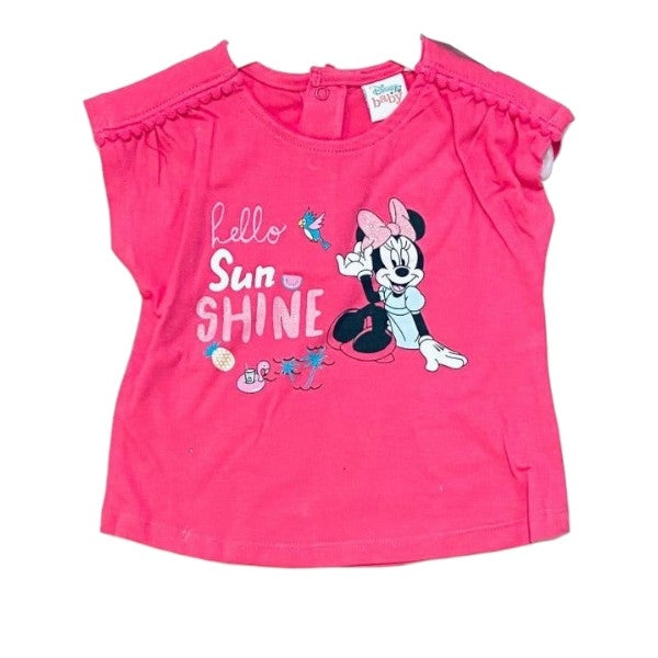 T-shirt neonata Disney 100% Cotone