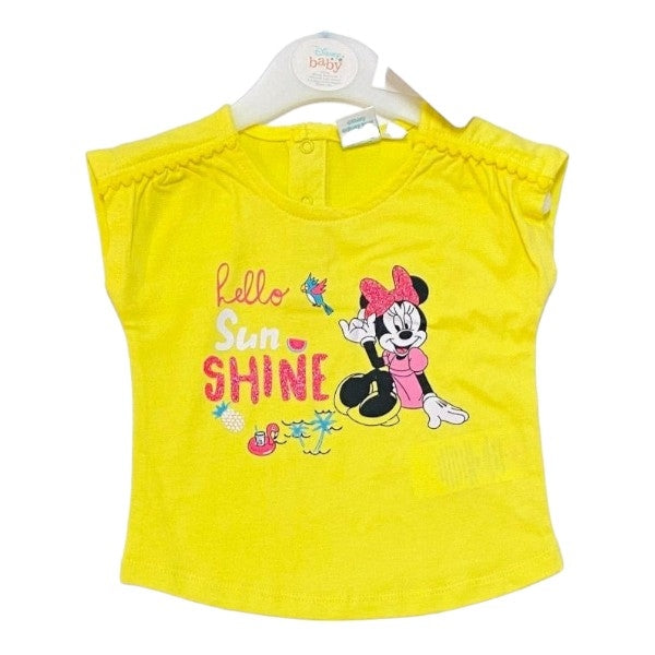 T-shirt neonata Disney 100% Cotone