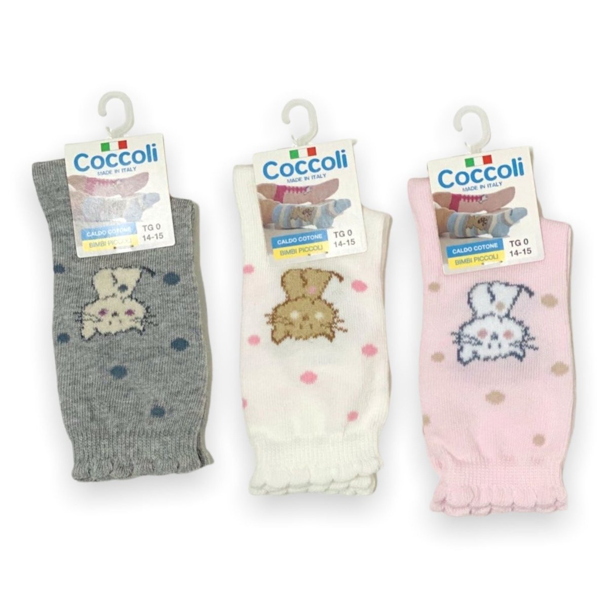 3 Calzini Alti in Caldo cotone Neonata - Mstore016 - Calzino Bimba - Coccoli